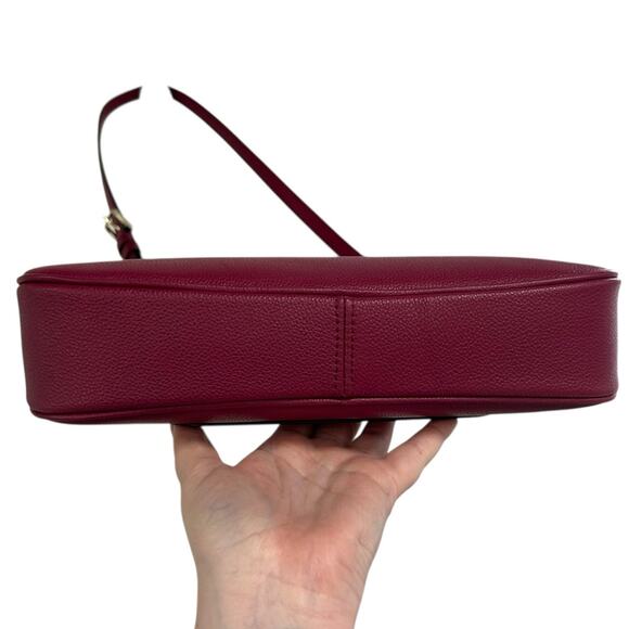 NWT Kate Spade Cranberry Pebbled Leather Aster Adjustable Shoulder Bag - Picture 6 of 8